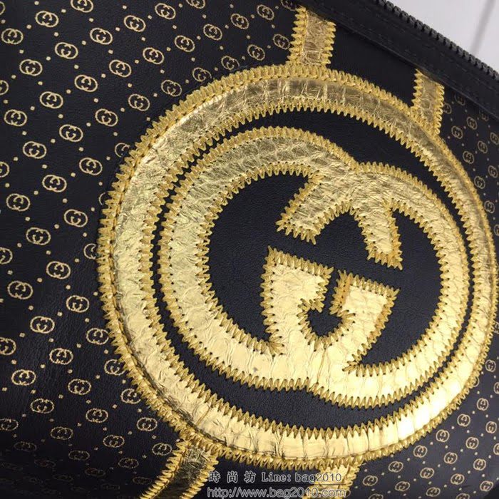 GUCCI古馳 新款 專櫃品質 原單 536416 克色配蛇皮絲印 休閒百搭款 腰包HY1386